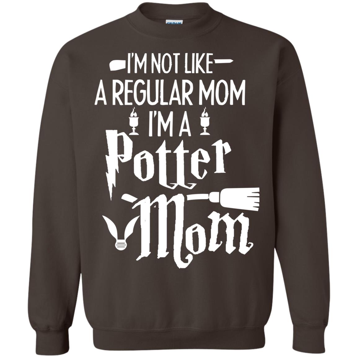 I'm Not Like A Regular Mom, I'm A Potter Mom Harry Potter Fan Shirt Dark Chocolate