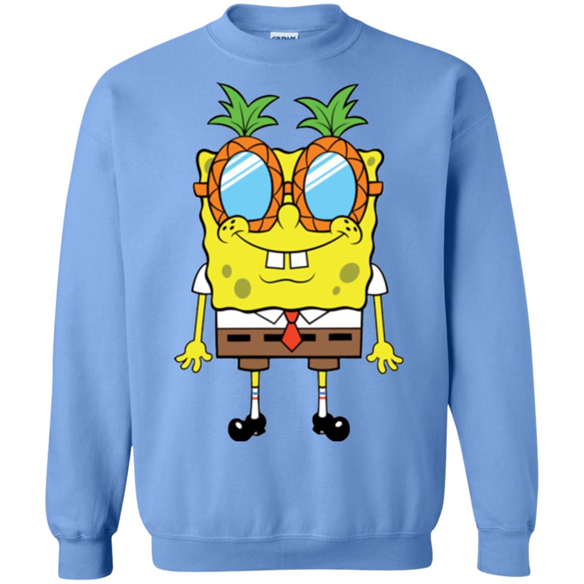Nickelodeon Spongebob Squarepants Pineapple Glasses T-shirt Carolina Blue