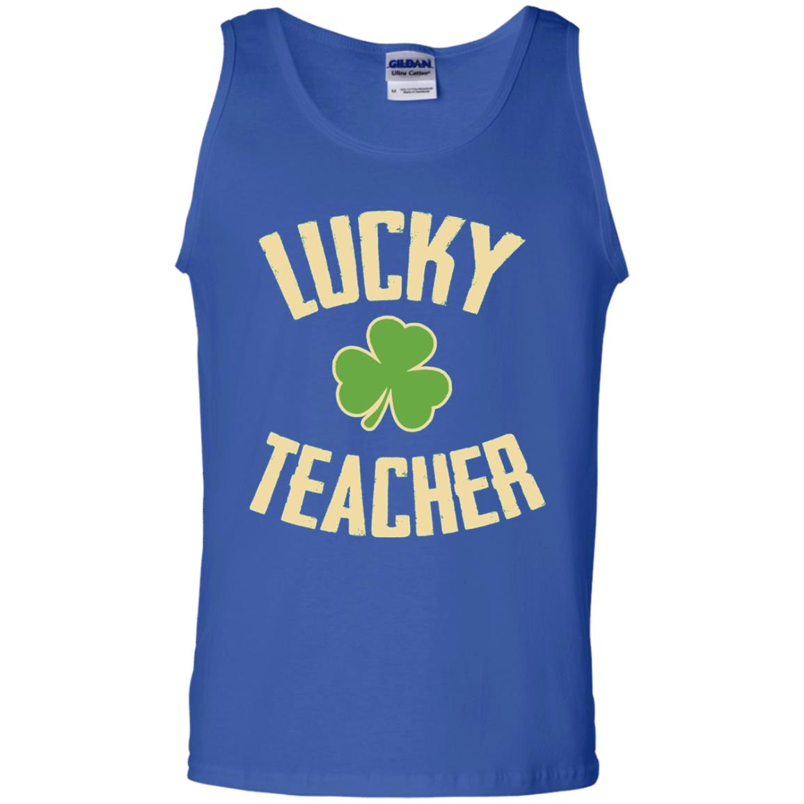 Lucky Teacher Shirt St. Patrick_s Day T-shirt Royal