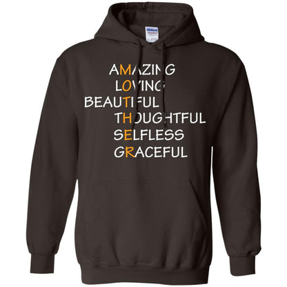 Amazing Loving Beautiful Thoughtful Selfless Graceful Mother Dark Chocolate