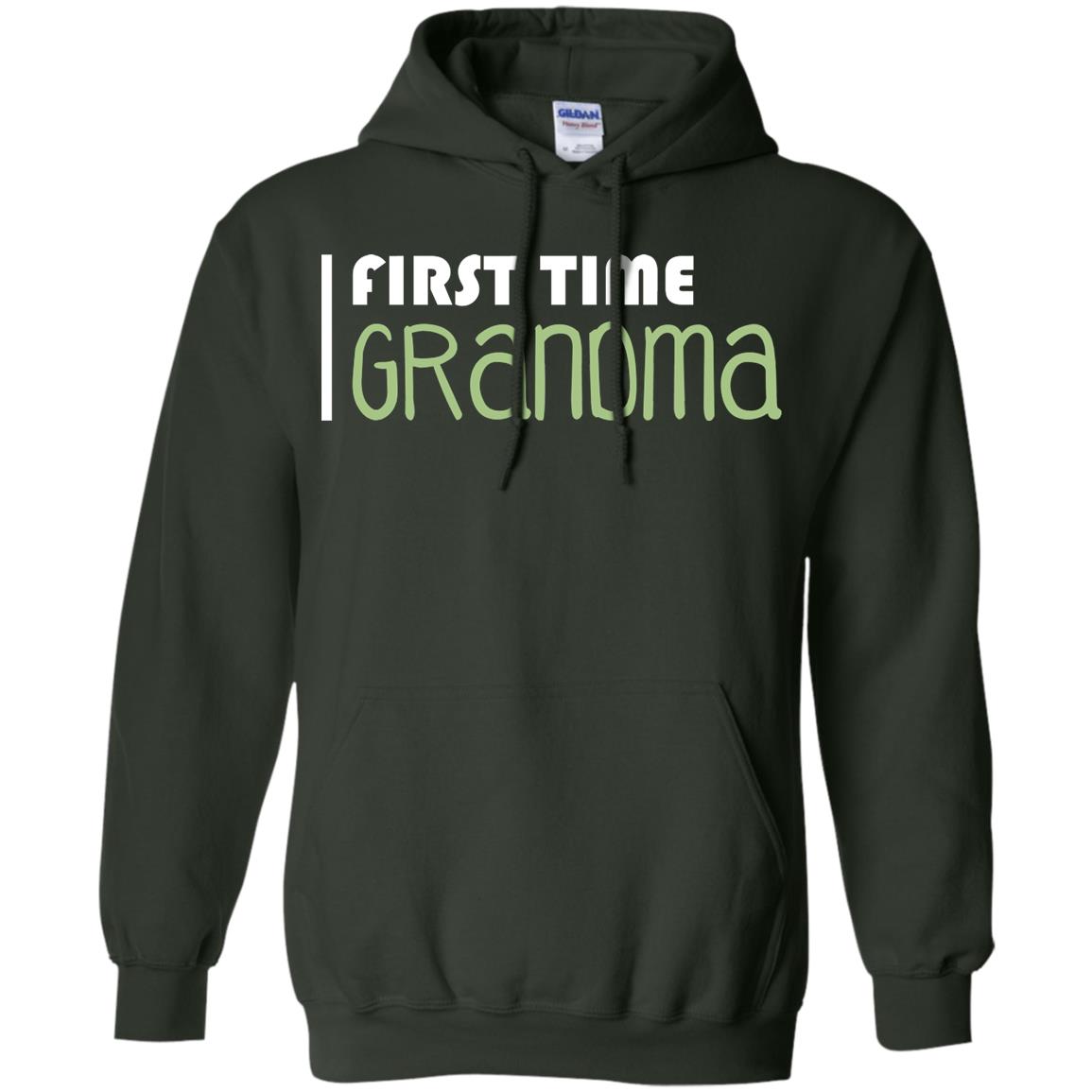 First Time Grandma Shirt Forest Green