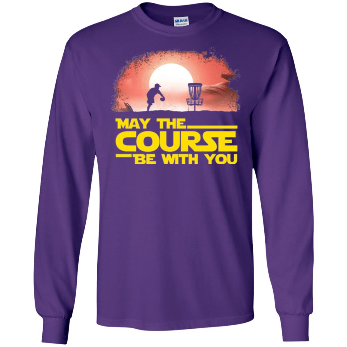 May The Course Be With You T-shirt Purple