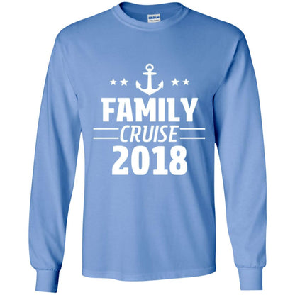 Family Cruise Vacation 2018 T-shirt Carolina Blue