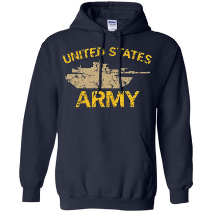United States Army M1a2 Abrams Tusk Tank Grunge T-shirt Navy