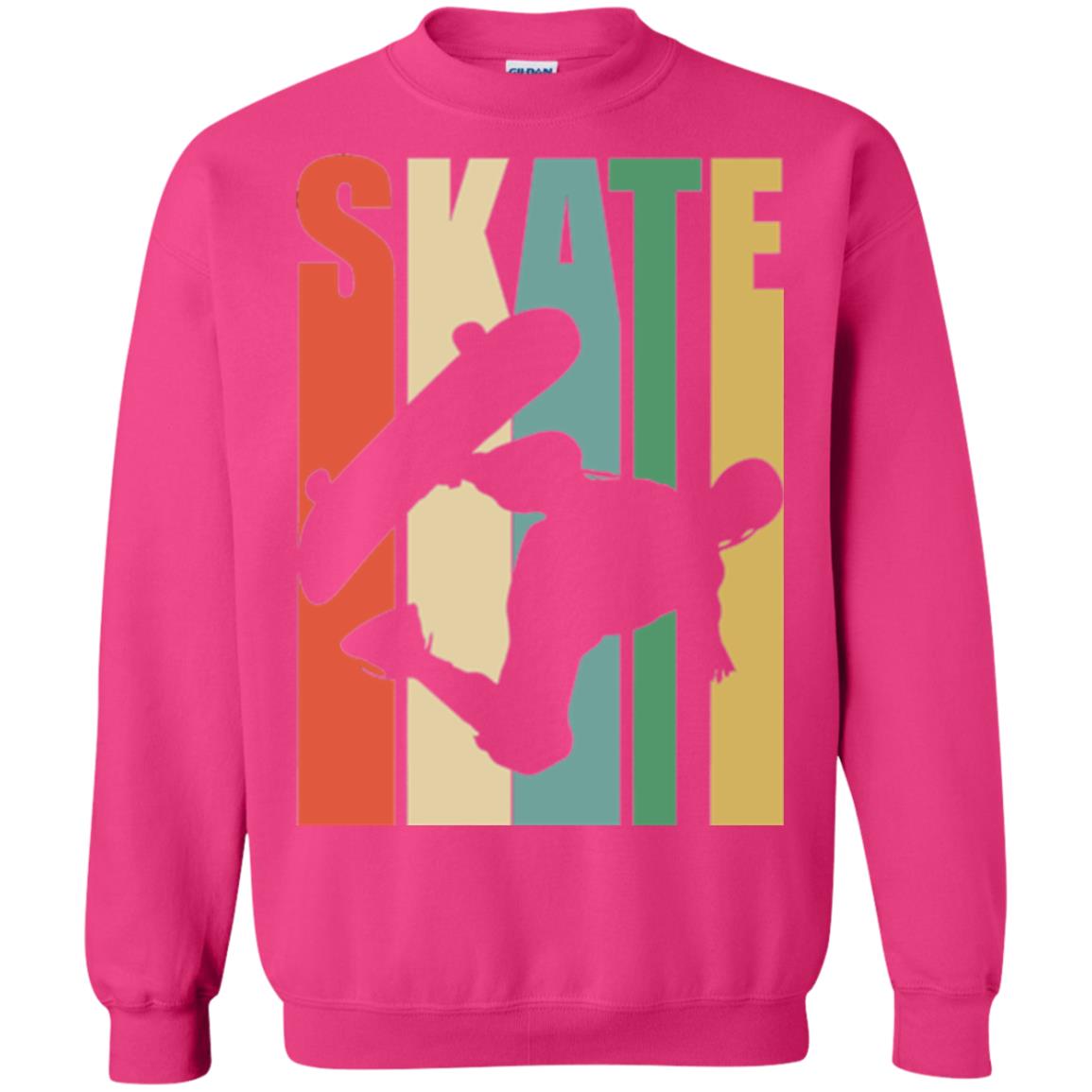 Skateboarder T-shirt Retro Vintage Heliconia