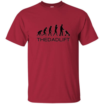 The Evolution Of Man T-shirt Thedadlift Cardinal