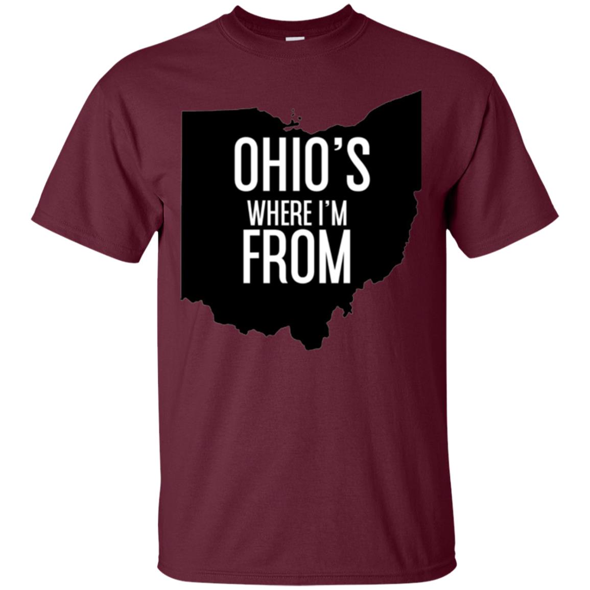 Ohio T-shirt Where I_m From Maroon