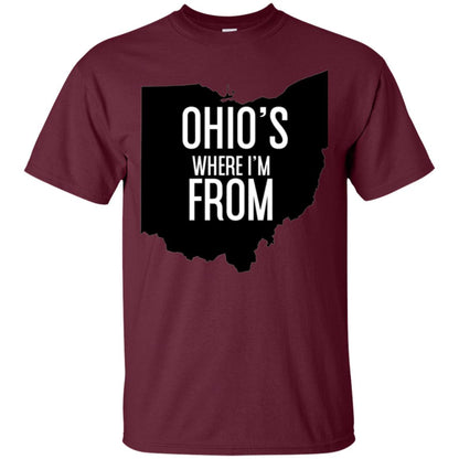 Ohio T-shirt Where I_m From Maroon