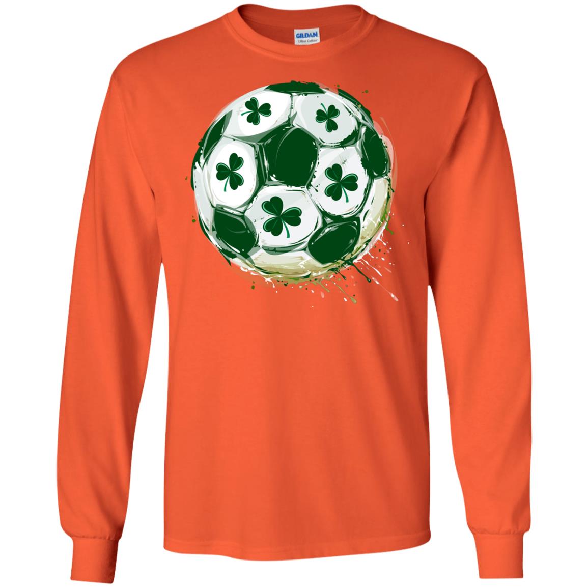 Shamrocks Ball Saint_s Patrick_s Day Gift Shit For Boys Orange