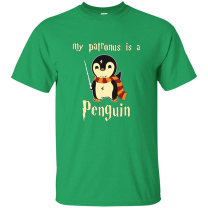 Penguin Lover T-shirt My Patronus Is A Penguin Irish Green