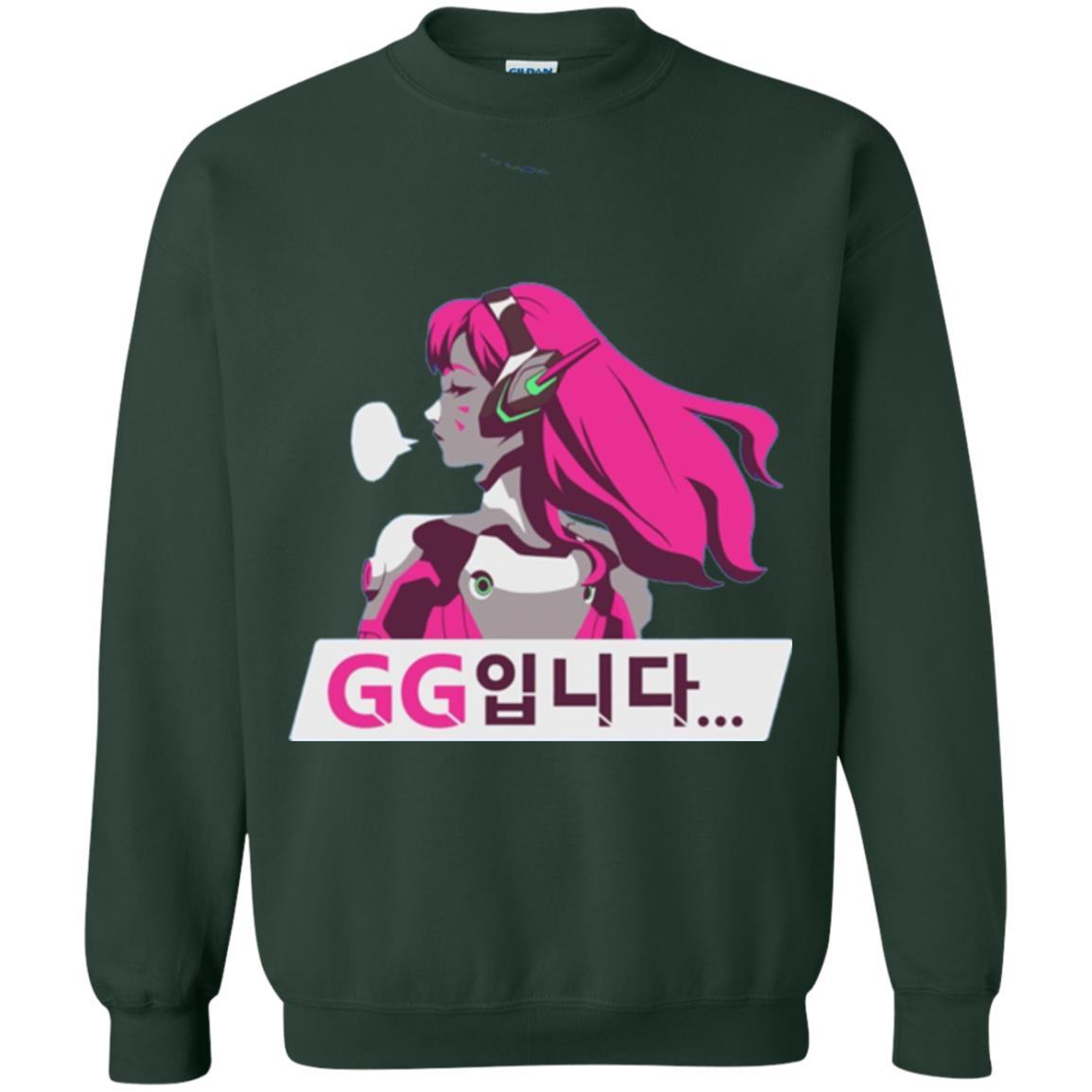 Overwatch D. Va Gg Spray T-shirt Forest Green