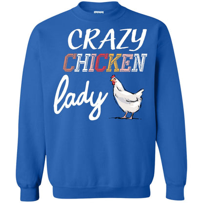 Crazy Chicken Lady Chicken Shirt For Girls Womens Royal