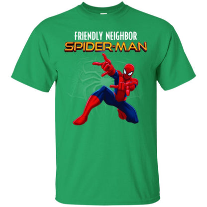 Friendly Neighbor Spider Man Movie Fan T-shirt Irish Green