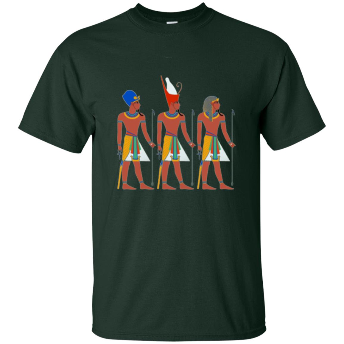 Ancient Egypt Pharaoh Art T-shirt Forest Green