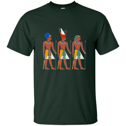 Ancient Egypt Pharaoh Art T-shirt Forest Green