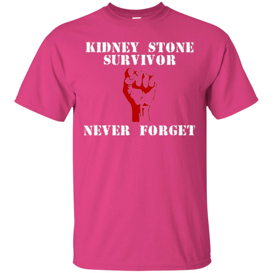 Kidney Stone Survivor Never Forget T-shirt Heliconia