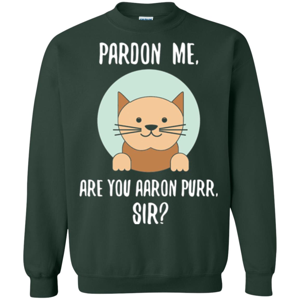 The Hamilton Cat T-shirt Pardon Me Forest Green