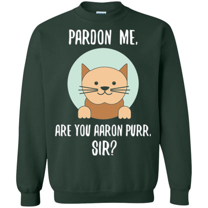 The Hamilton Cat T-shirt Pardon Me Forest Green