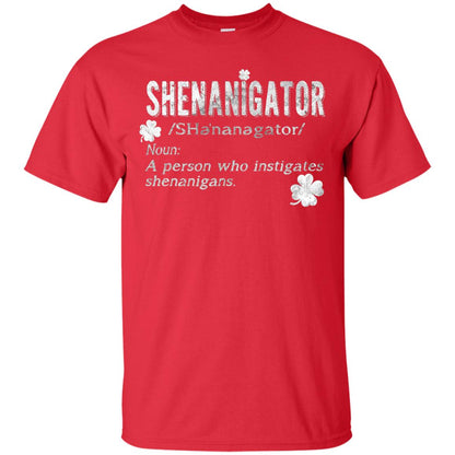 Shenanigator Shamrocks St. Patrick Day Shirt For Irish Red