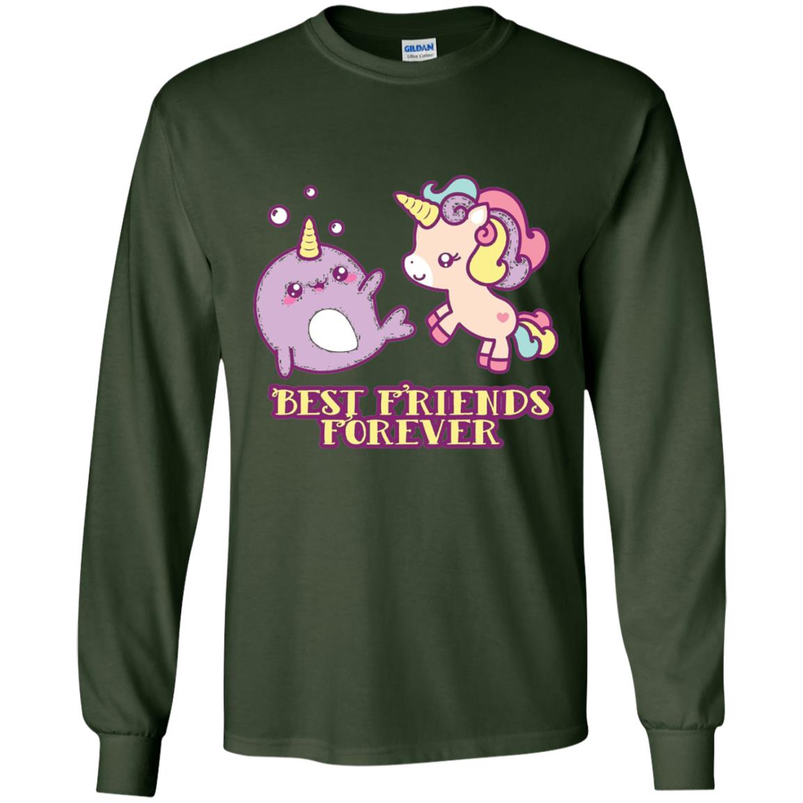 Cute Kawaii T-shirt Bff Best Friends Forever Forest Green