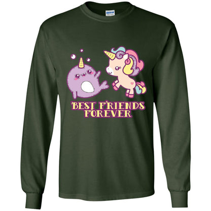 Cute Kawaii T-shirt Bff Best Friends Forever Forest Green