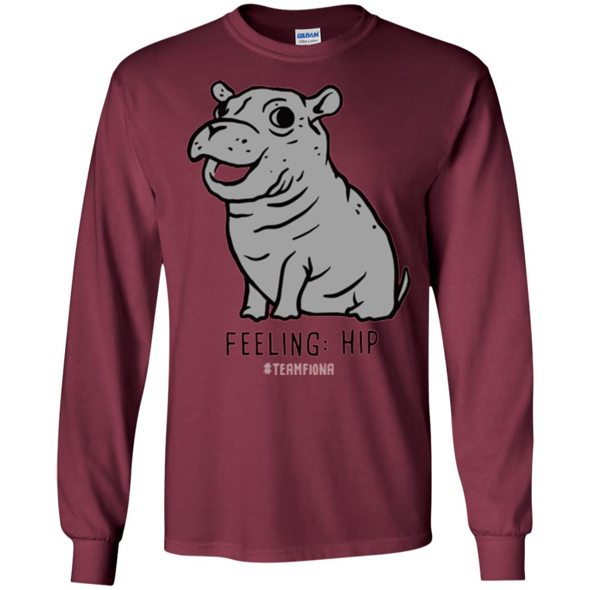 Fiona Hippo Lover T-shirt The Hippo Feeling Hip #teamfiona Maroon