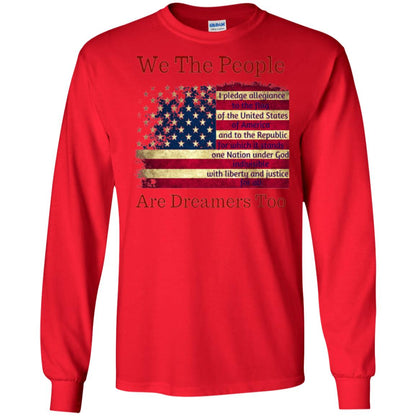 We Are People Are Dreamers Too Anti Trump T-shirt Red