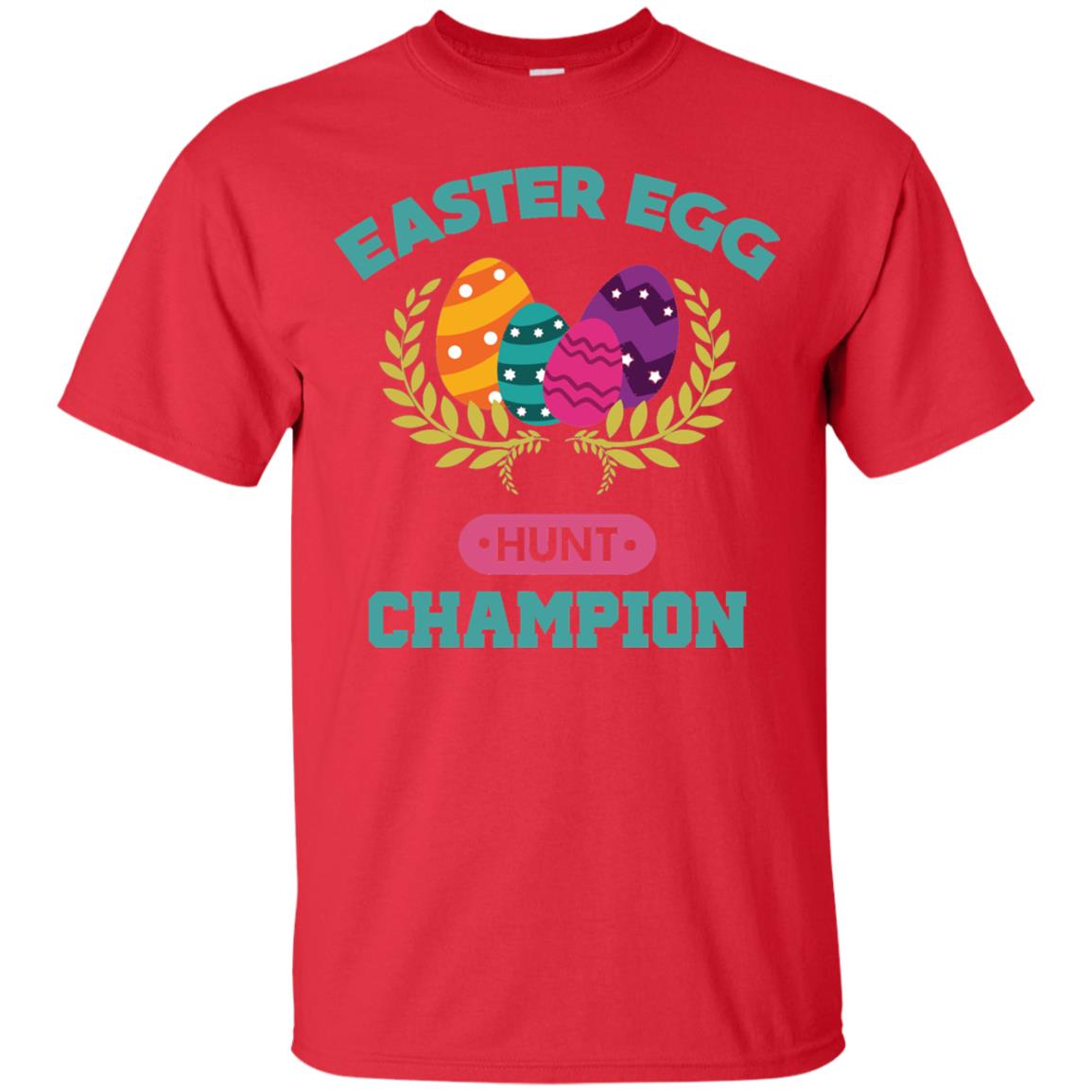 Easter Egg Hunt Champion Easter Day T-shirt Red