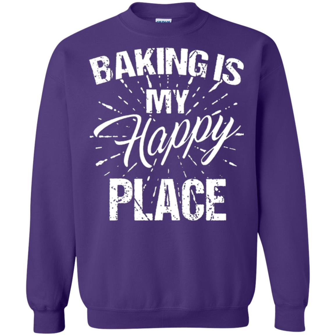 Baking Is My Happy Place Baker Shirt Purple
