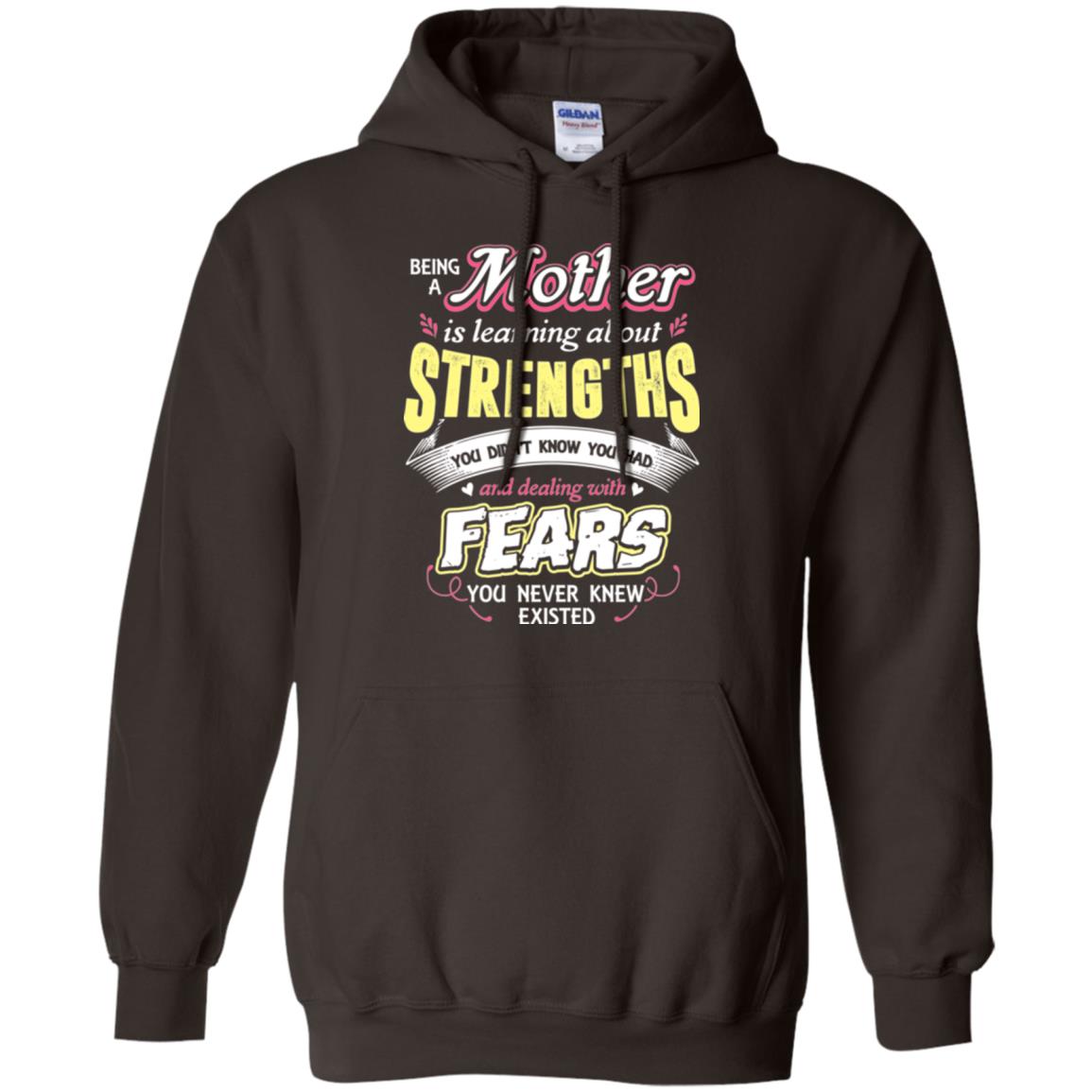 Being A Mom Means Mommy T-shirt Dark Chocolate