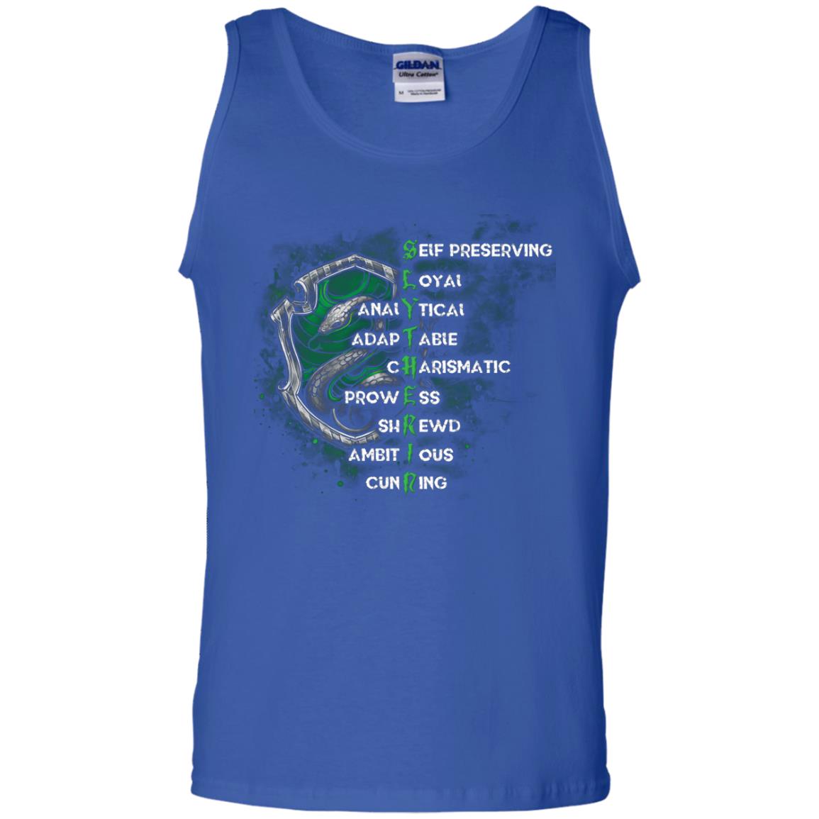 Slytherin House Harry Potter Fan Shirt Royal