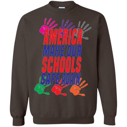 America Make Our Schools Safe Again Gu Control T-shirt Dark Chocolate