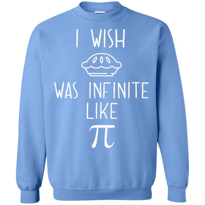 Funny Pi Day Shirt I Wish Pie Was Infinite Like Pi Carolina Blue