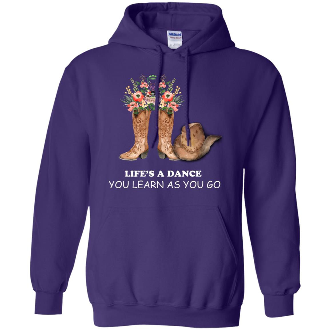 Life_s A Dance You Learn As You Go Dancing Shirt Purple