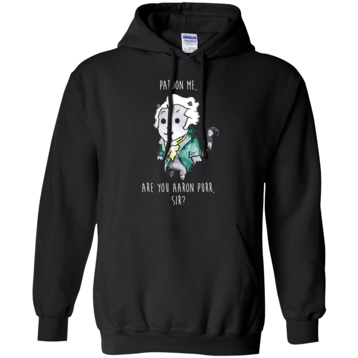 Hamilton Cat T-shirt Pardon Me Are You Aaron Purr Sir Black