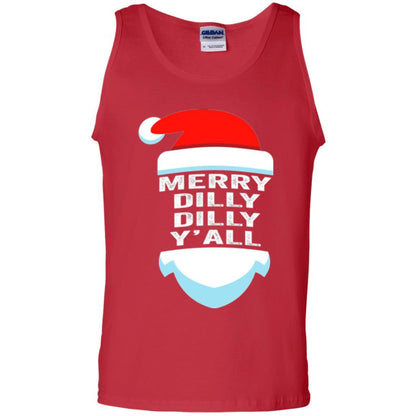 Christmas T-shirt Dilly Dilly Yall Santa Hat Christmas T-shirt Red