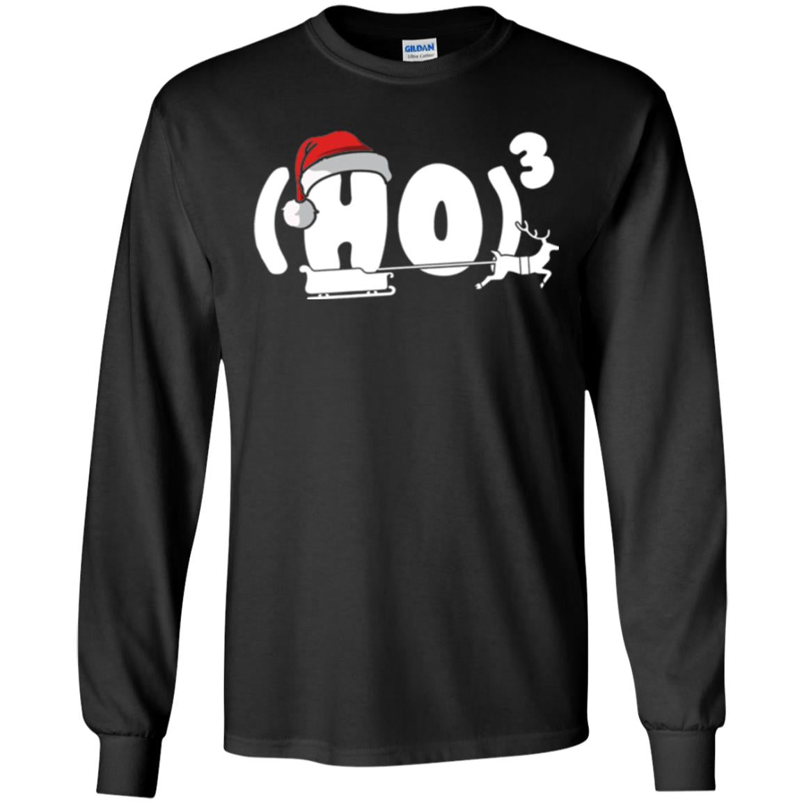 Christmas T-shirt Ho Ho Ho Black