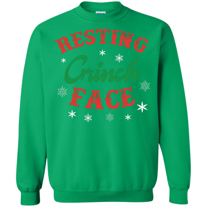 Christmas T-Shirt Resting Grinch Face Irish Green
