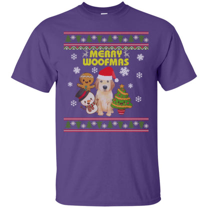 Merry Woofmas Dogs Lovers X-mas 2018 Gift Shirt Purple