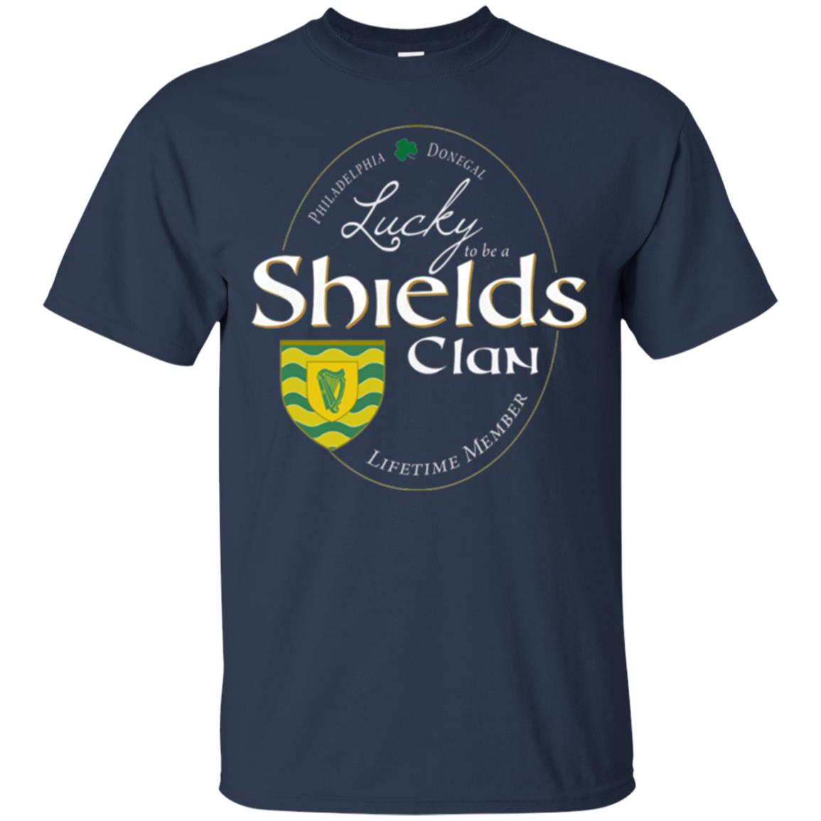 St Patricks Day T-shirt Shields Clan Lucky Lifetime Member T-shirt Navy