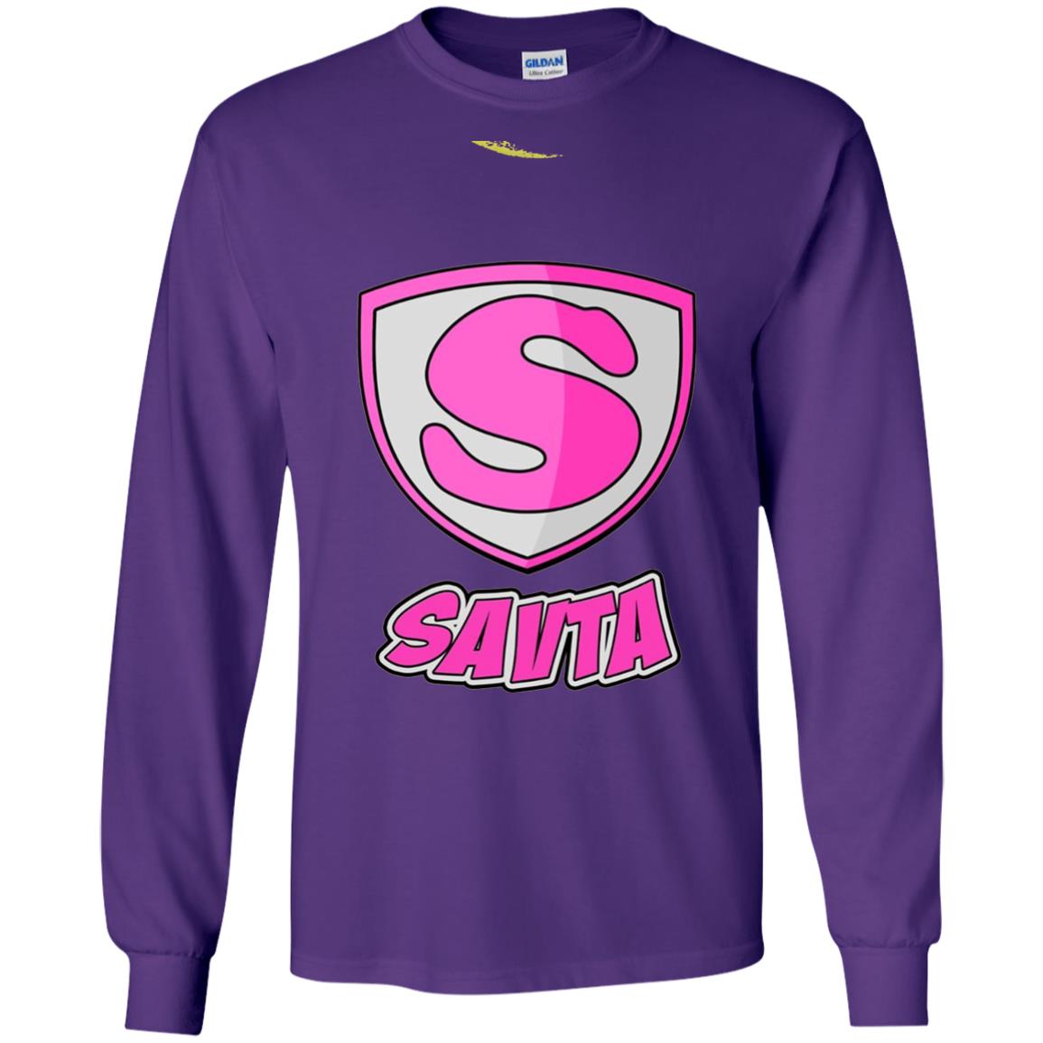 Savta Superhero Mother_s Day Super T-shirt Purple