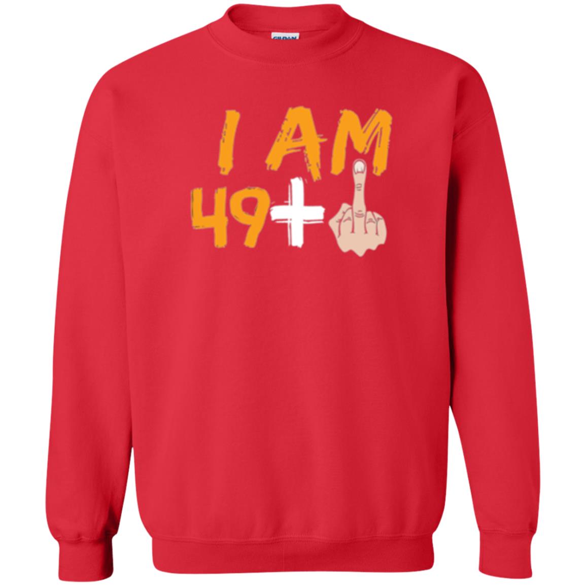 50th Birthday T Shirt I Am 49 Plus Red