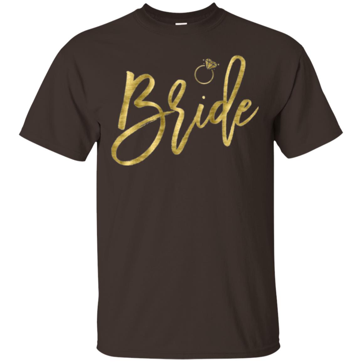 Bride Party With Ring T-shirt Dark Chocolate