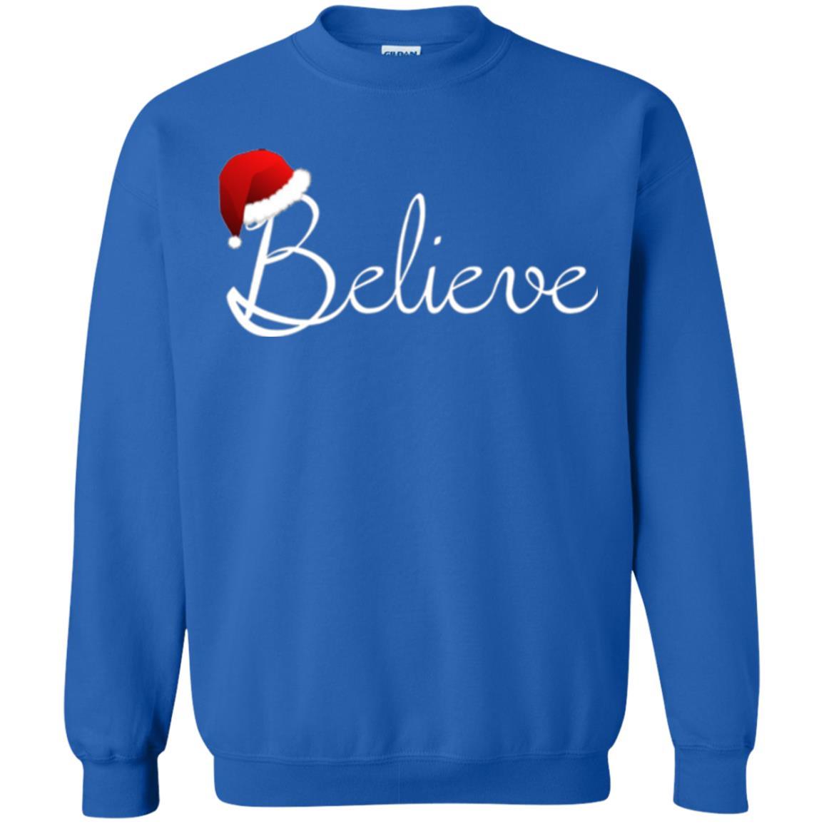 Believe Christmas Shirt - Best Santa Christmas T-shirt Royal