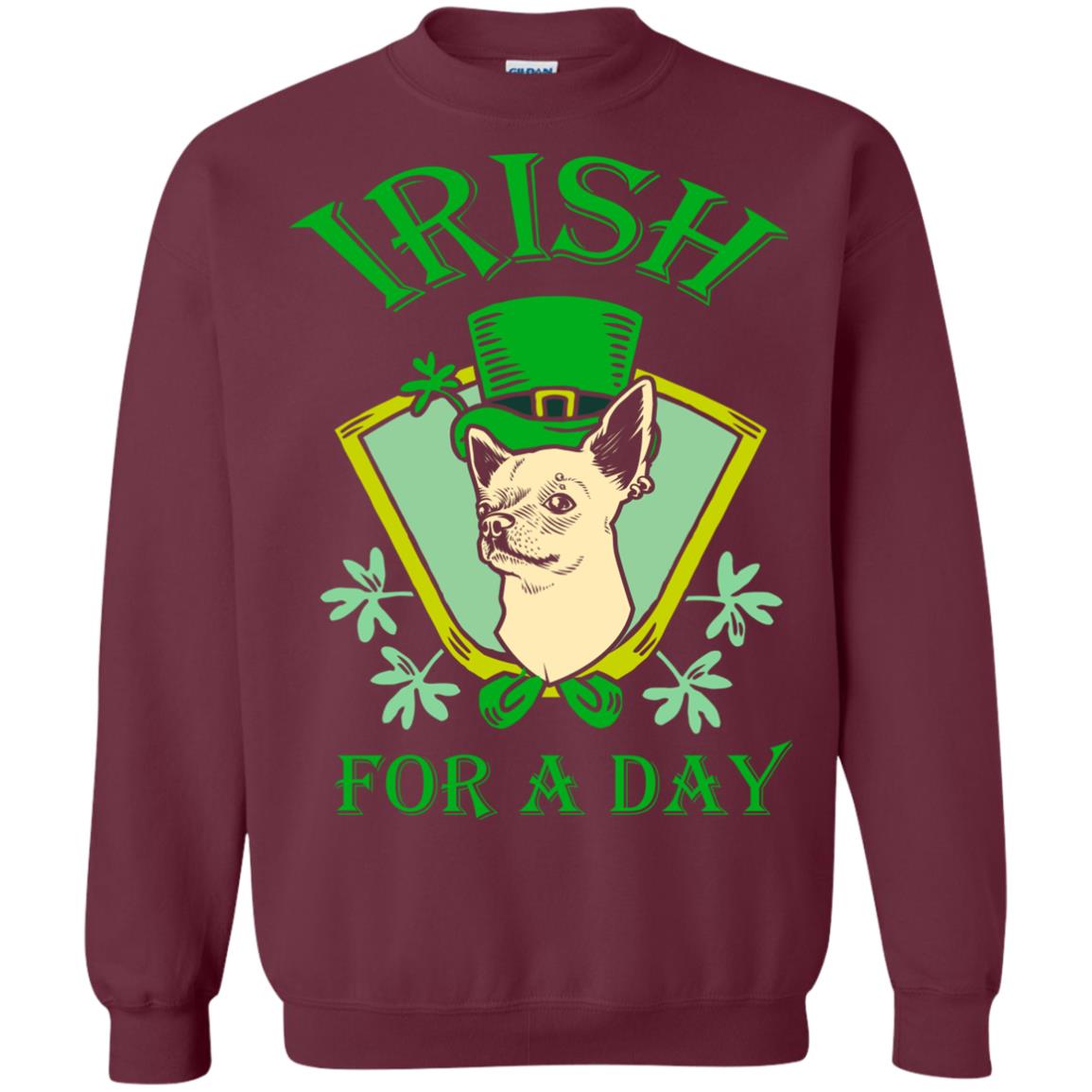 Saint Patrick's Day T-shirt Irish For A Day Maroon