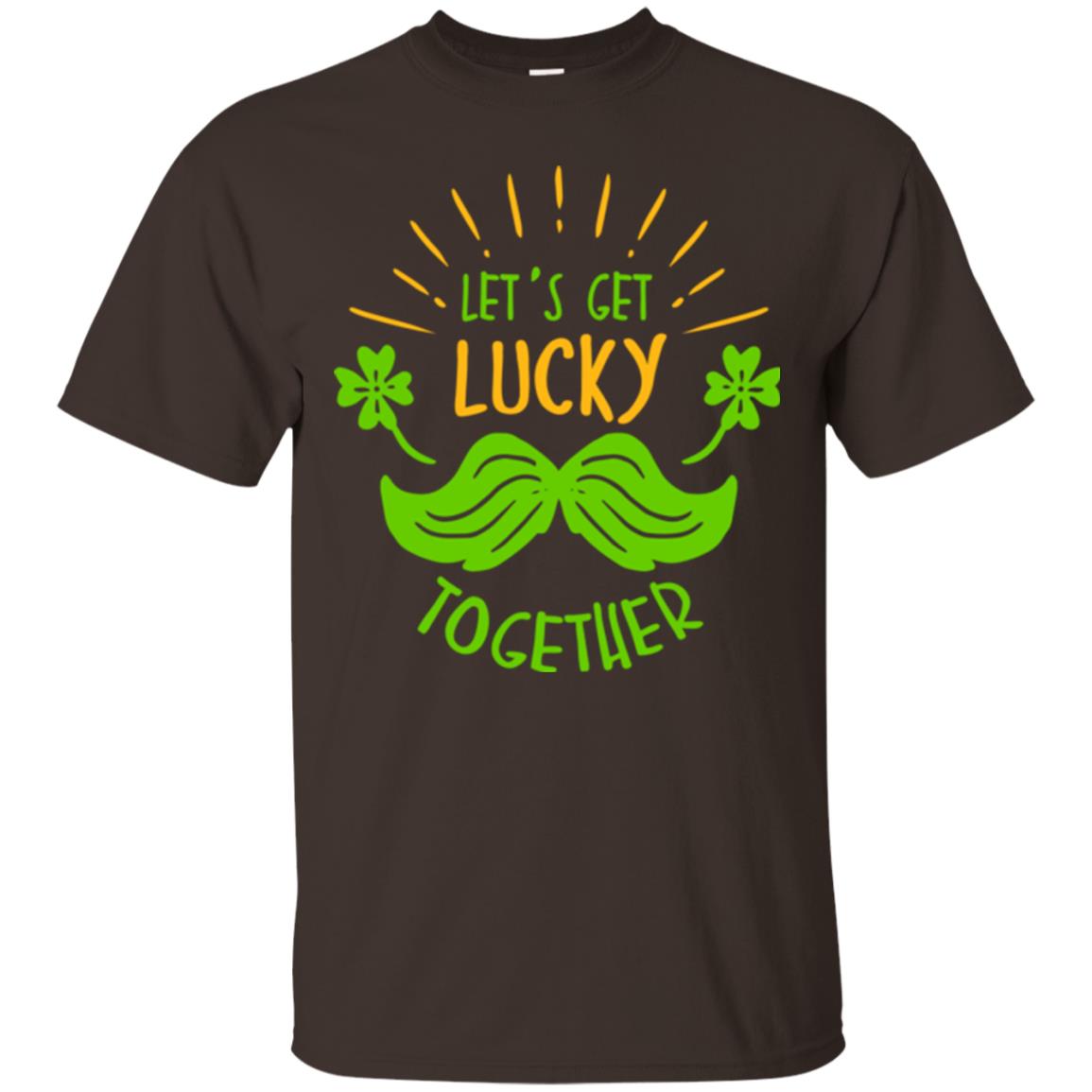 Saint Patrick's Day T-shirt Let's Get Lucky Together Dark Chocolate