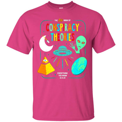 The Big Book Of Conspiracy Theories Funny Bookworm T-shirt Heliconia