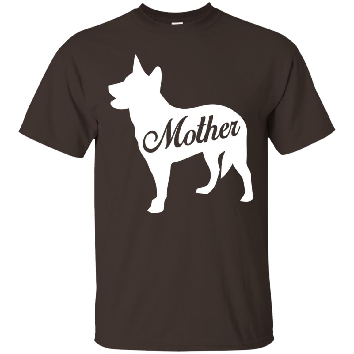 American Cattle Dog Mom T-shirt Dark Chocolate