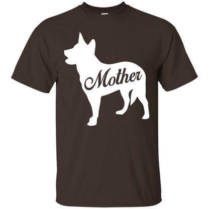 American Cattle Dog Mom T-shirt Dark Chocolate