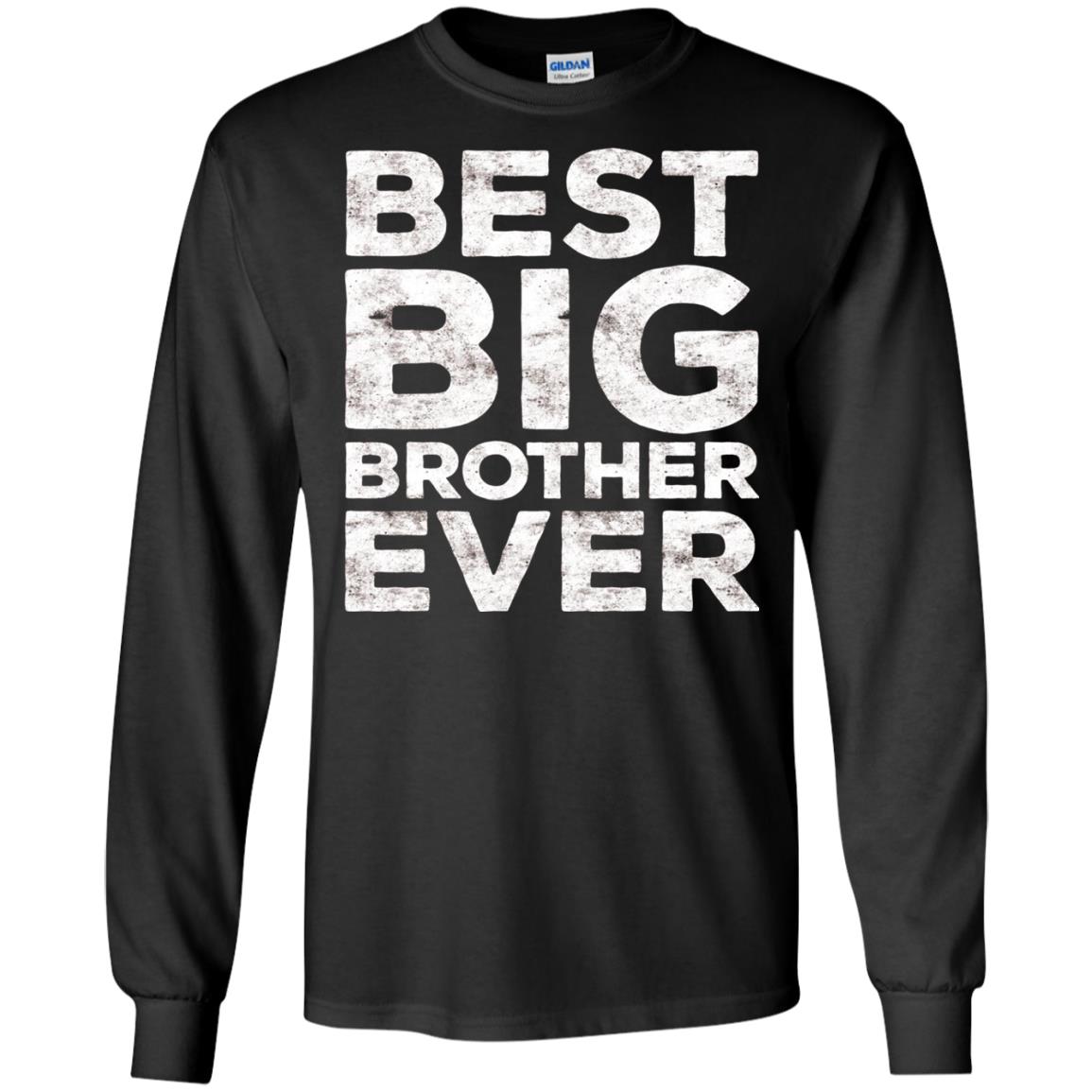Best Big Brother Ever Family T-shirt Black